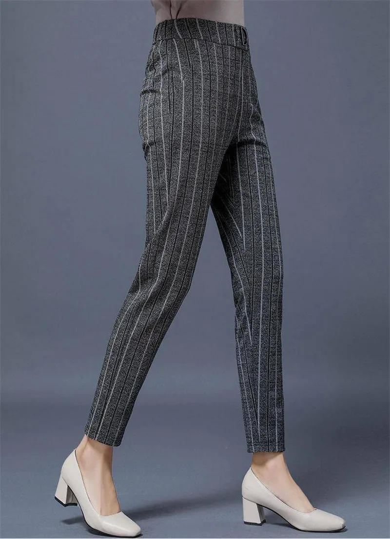 Весенне-летние женские брюки больших размеров, деловые строгие брюки, облегающие Женские деловые брюки с высокой талией