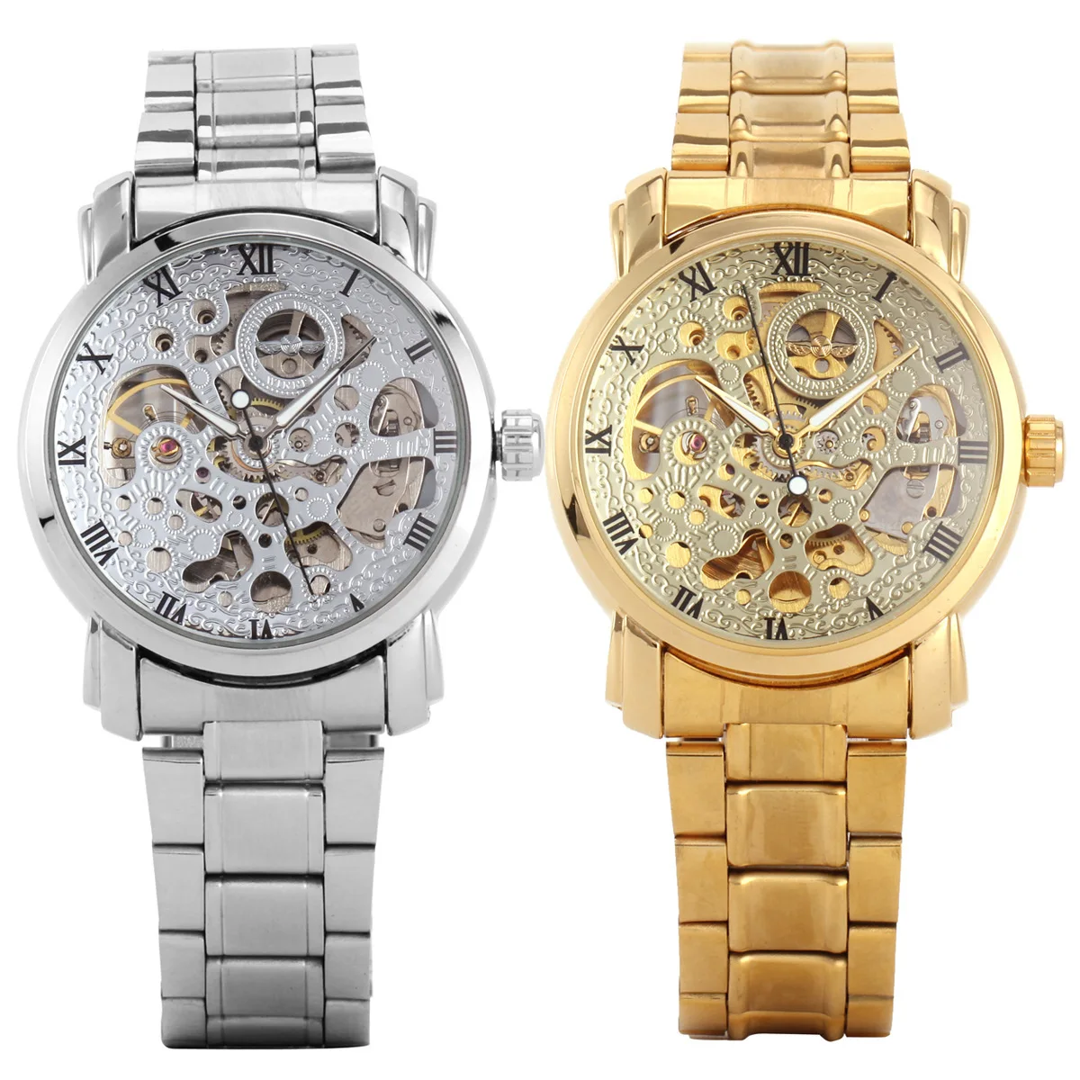 

EBay AliExpress Winner Fully Automatic Hollow out Analog Watch Steel Watch Men'S Wear
