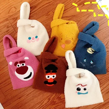 

Cartoon Plush Toy Pink Strawberry Bear Forky Bear 24*26cm Shoulderbag Crossbody Bag Girl Birthday Christmas Gift #4091