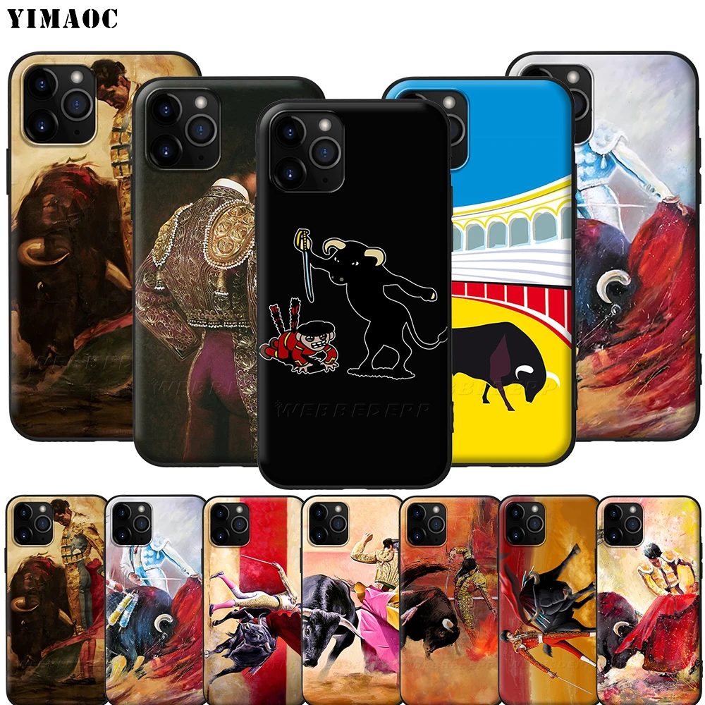 Силиконовый мягкий чехол YIMAOC для iPhone 12 Mini 11 Pro XS Max XR X 8 7 6 6S Plus 5 5S SE|Бамперы| |