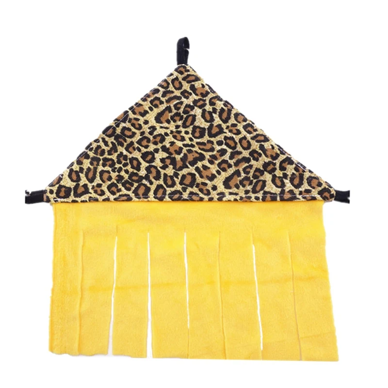 Yellow Гамак-кровать для маленьких домашних животных, клетка для домашних животных, гамак, подвесная хижина с занавеской, мягкая кровать для домашних животных, для котенка, хорька, щенка или маленького питомца, Прямая поставка G - Цвет: Yellow