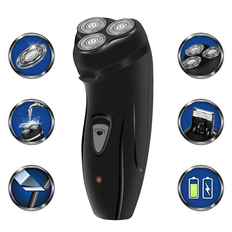 

New Style da shuo DS-7707 Multi-functional Electric Shaver Three Head Floating with Sideburn Knife Washing 4D Shaver