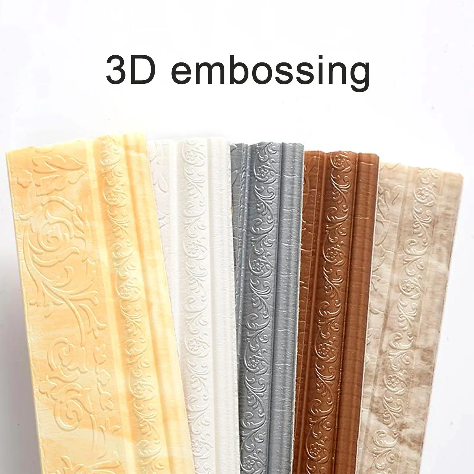 2.3m DIY Removable Self Adhesive Skirting Line Stickers TV Background