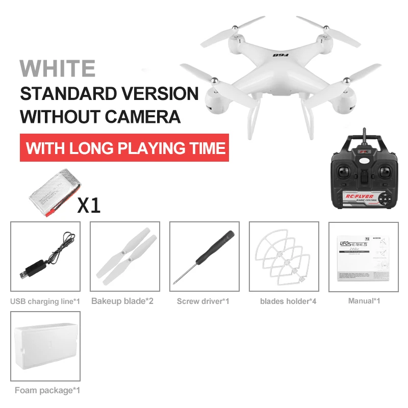 W1 No Cam 1B Радиоуправляемый Дрон 4K с WiFi FPV с электрической регулировкой камеры дистанционного управления Квадрокоптер 25 минут время полета Радиоуправляемый вертолет игрушка для детей - Цвет: W1 No Cam 1B