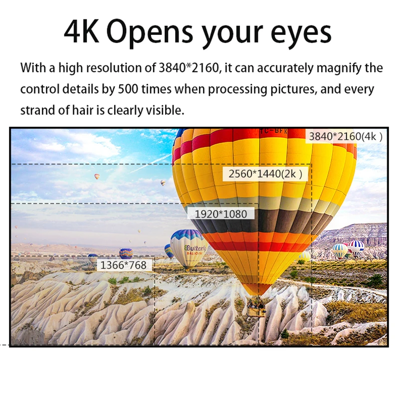 US $293.94 284K Monitor Gamer 38405160 HD Gaming Monitor PC Flat Panel Display LCD Monitor For Desktop Computer HDMI Monitor Gamer