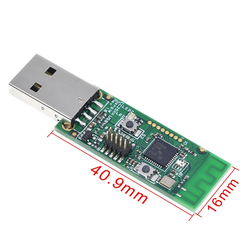 Беспроводной Zigbee CC2531 анализатор голых досок пакетного протокола модуль USB интерфейс ключ захват модуль пакета