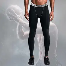 Мужские компрессионные баскетбольные Штаны спортивные колготки Беговые Брюки Штаны для кроссфита высокоэластичные фитнес штаны для бодибилдинга черные
