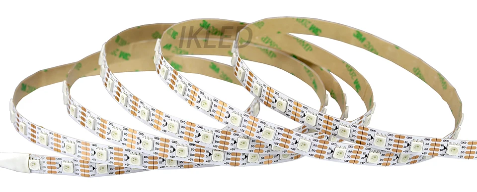 led dual data line WS2813 full color strip flexible 5050RGB 60leds 60chips/m program on PC software data backup DC5V WS2813 tape