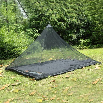 

50D Polyester Mesh Tent Outdoor Anti-Mosquito Nets Camping Perspective Lightweight Strong Beach Travel Mosquito Hammock Bed Tent