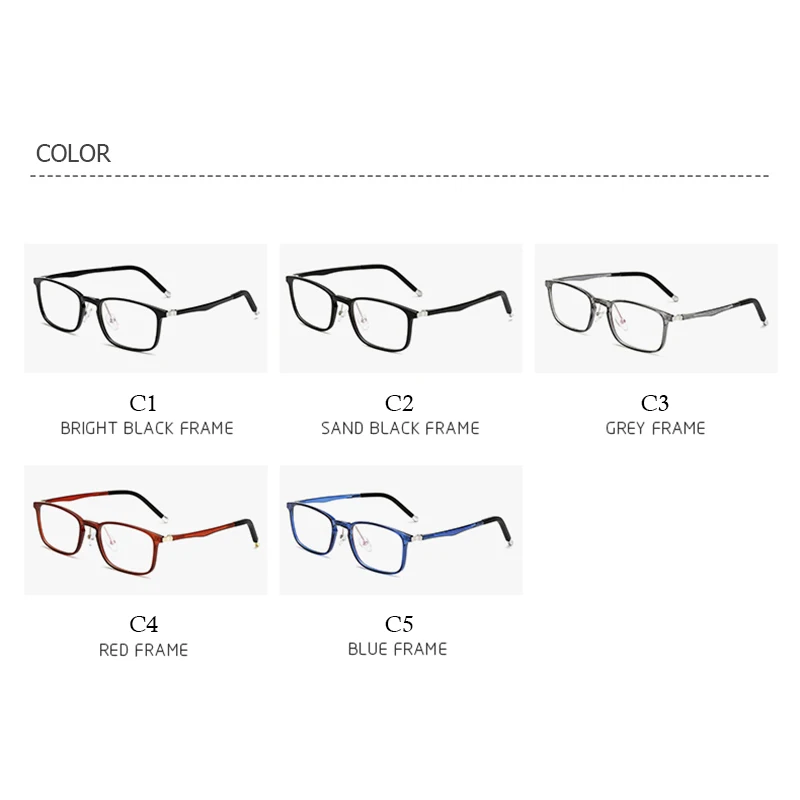 MVBBFJR Модные мужские и женские TR90 квадратные очки Рамка для очков винтажные очки в ретро-стиле для от близорукости, по рецепту брендовый дизайнер