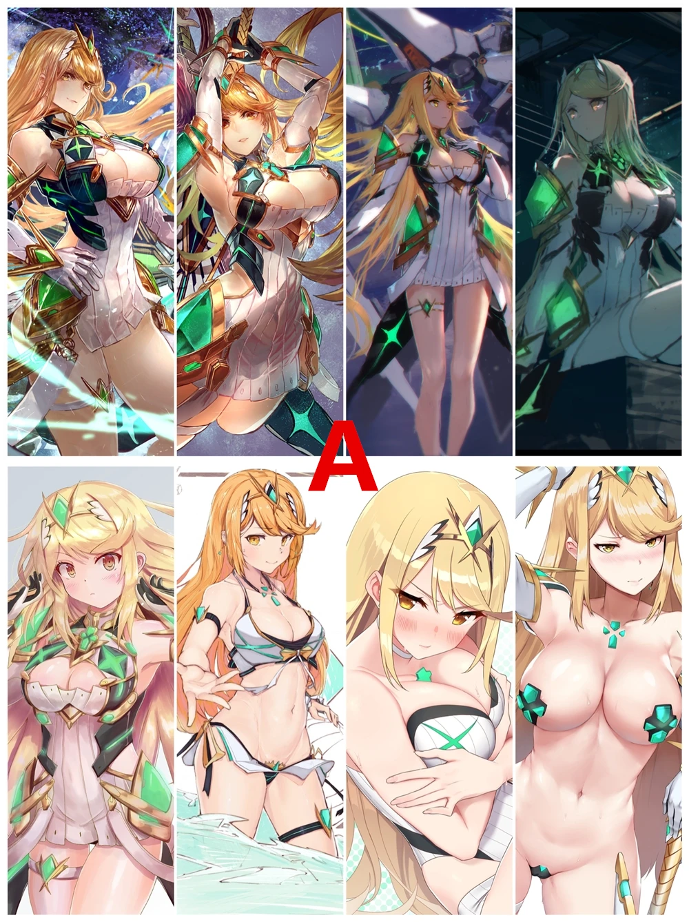 

8pcs/set PVC Lesezeichen Bookmarks of Anime Xenoblade Chronicles 2 book mark