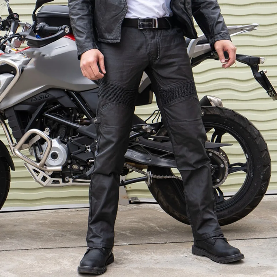 Moto pants coated windproof ladies 