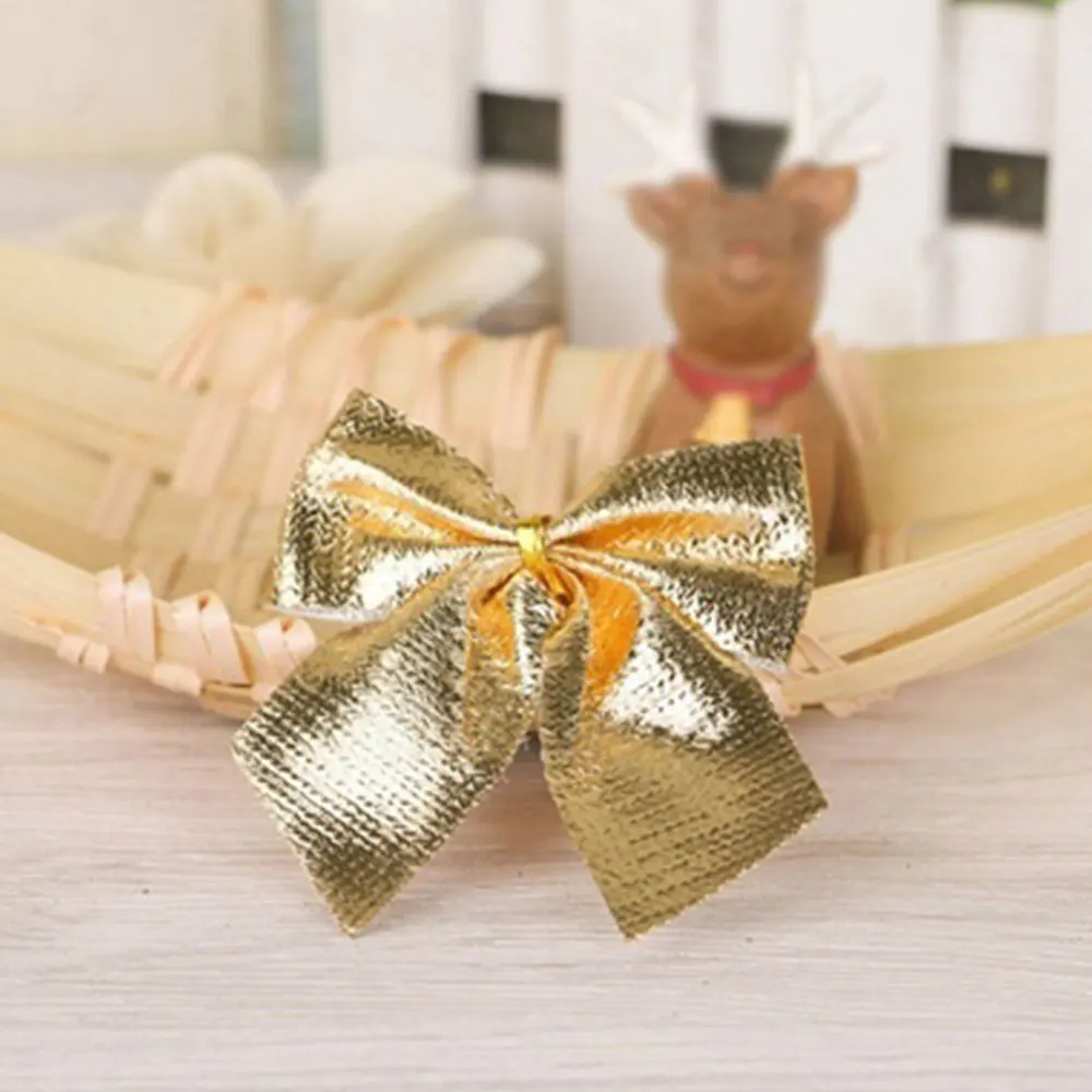Симпатичные бабочки узел 6,2*5 см вечерние подарки Navidad Рождественская елка Бант 3 цвета Новогодние товары для домашнего праздника