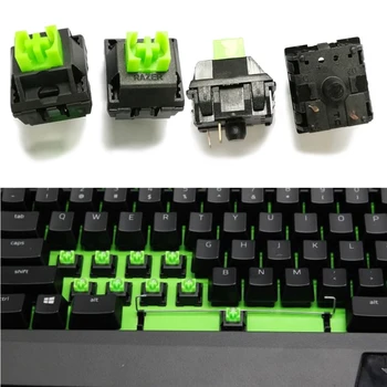 

4Pcs 3Pin Razer Green Switches Axis for Razer blackwidow Chroma Gaming Mechanical Keyboard for Cherry MX Gateron Switches