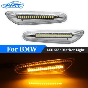 

BMT 2X LED Side Marker Lights Dynamic Flowing Turn Signal Indicator For BMW E46 E36 E90 E91 E60 E61 E81 E82 E87 E88 E92 E93