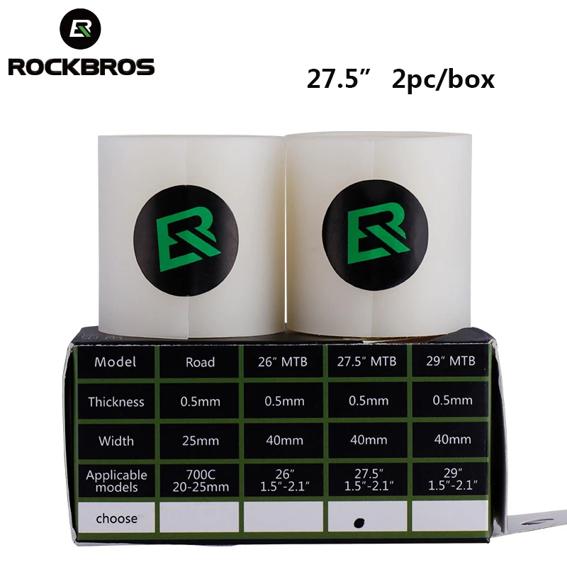27.5 inches ROCKBROS 700c/26/27,5/2" комплекты для ремонта шин MTB дорожный велосипед анти-прокол шины Pad многофункциональные инструменты Наборы Шинная прокладка - Цвет: 27.5 inches