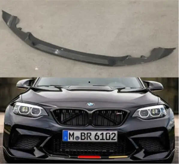 

F87 M2 MP Style Carbon Fiber Car Front Bumper Lip Splitter Diffuser Lip Spoiler For BMW F87 M2 M2C 2015 2016 2017 2018 2019