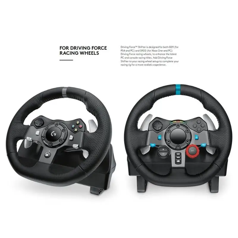 Logitech 6 speed Gaming Driving Force Shifter совместим с G29 G920 Racing Wheels для Playstation 4/Xbox One/PC Games accesso