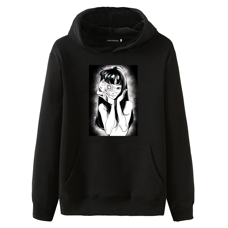 Harajuku Junji Ito толстовки с капюшоном с аниме принтом женские толстовки с длинным рукавом с капюшоном Sudaderas para hombres