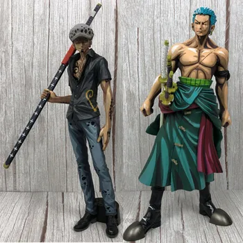 

2020 New One Piece Comic Color Roronoa Zoro Trafalgar Law Figurine Dolls Toys PVC Desk Decoration Collection Model Toy