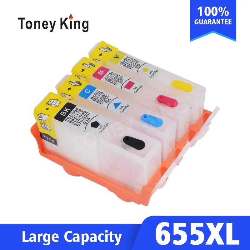 Toney King многоразовый картридж для HP 655 XL чернильные картриджи принтера Deskjet Ink Advantage