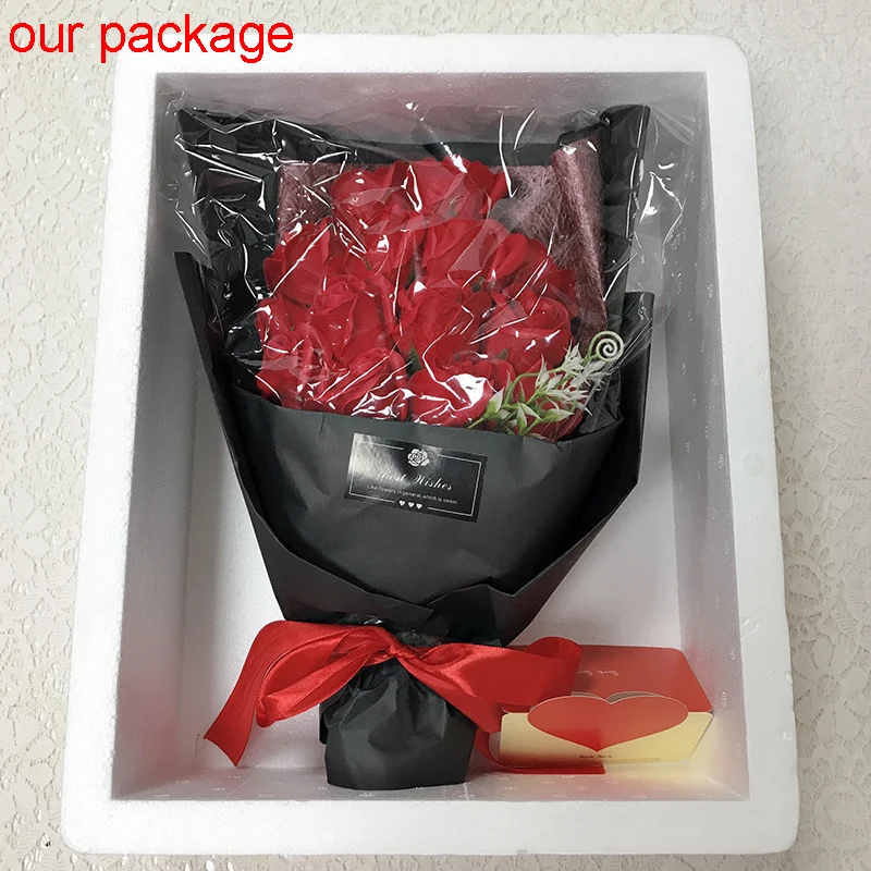 HVAYI 18 шт. креативное ароматизированное мыло цветок розы Букет мыльные цветы пенная коробка Рождество Свадьба День Святого Валентина подарок на день рождения Декор