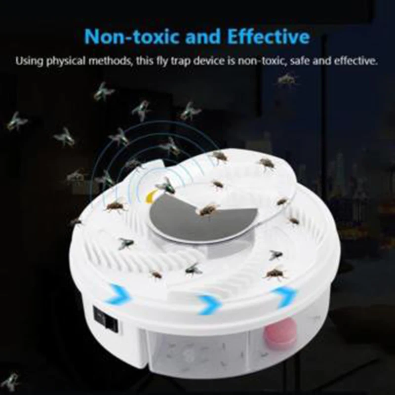 

20x20x7cm inch Electric Fly Trap Device With Trapping Food USB Cable With USB Plug Anti-shock