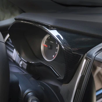 

Car Instrument Panel Dash Bezel Cover Trim ABS Carbon fiber Sticker For Subaru Forester SK 2018 2019 Matte Decoration