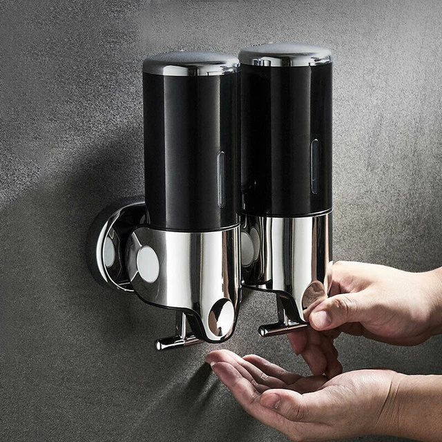 Champú dispensador de jabón líquido doble dispensador de jabón líquido para  duch