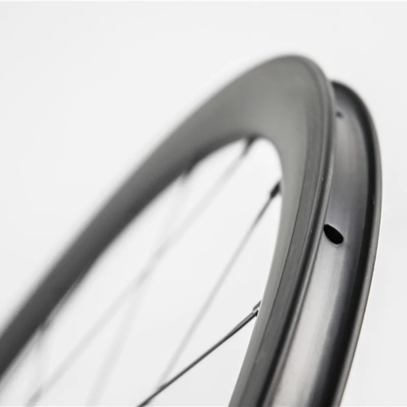 700C Ultra Light Full Carbon 23mm 38mm Road Bike Clincher Wheelset with Powerway R39 Hub Basalt V brake Surface Road Bike Wheels