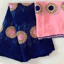 Королевский синий базин riche getzner Высокое качество Африканский Базен riche ткань Базен brode getzner для вечернего платья