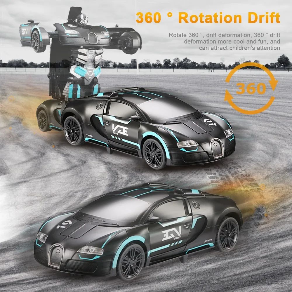 1/12 Радиоуправляемый автомобиль Трансформеры роботы игрушки датчик жестов электрические деформационные роботы спортивные автомобили дрейф радиоуправляемая модель машины игрушки подарки для мальчиков