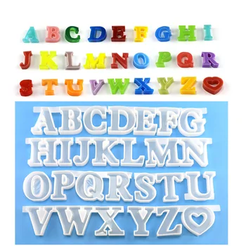 

1set Alphabet Silicone Mold DIY Handmade Craft Letter Concrete Epoxy Resin Mould Supplies