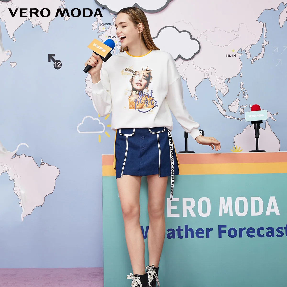 Vero Moda женский человек узор вышитый розовый прямой крой балахон | 319333520