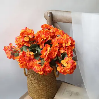 

1pcs Begonia Bouquet artificial flowers Flower 7 Head party home decor wedding decoration accessories fake flower 0*