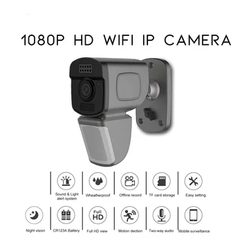 

WiFi Smart Net IP Camera 1080P Wireless Camera Microphone Outdoor 360 Eye Degrees CCTV Mini Waterproof Network Recorder
