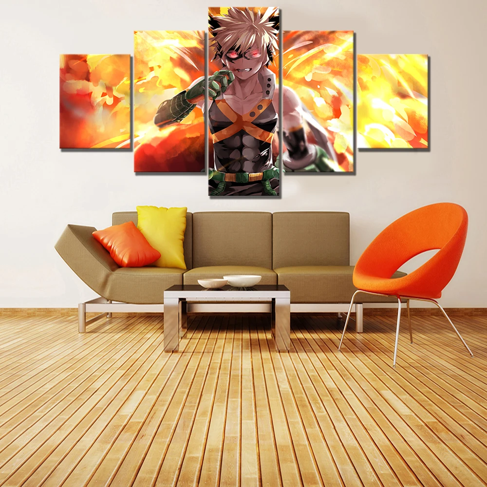 Impresiones-de-im-genes-arte-de-la-pared-del-hogar-Modular-5-piezas-mi-h-roe (1)