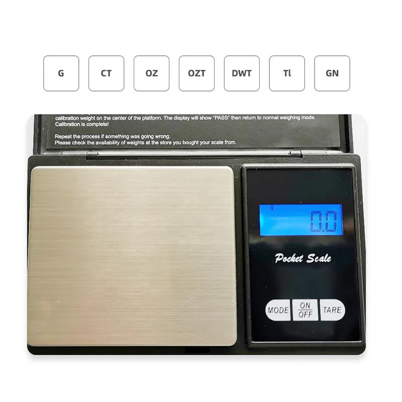정밀 LCD 포켓 전자 디지털 체중계, 주방 쥬얼리 약물 그램 무게추 밸런스, 100g, 200g, 300g, 500g, 1000g x 0.01g, 0.1g