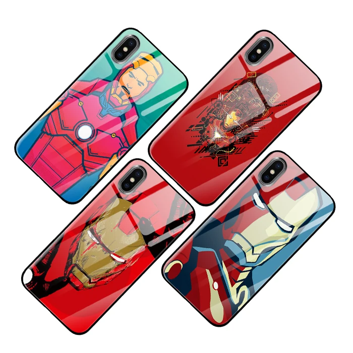Ironman роскошные чехлы из закаленного стекла для huawei P30 P20 mate 10 20 Honor 8 9 10 Pro Lite