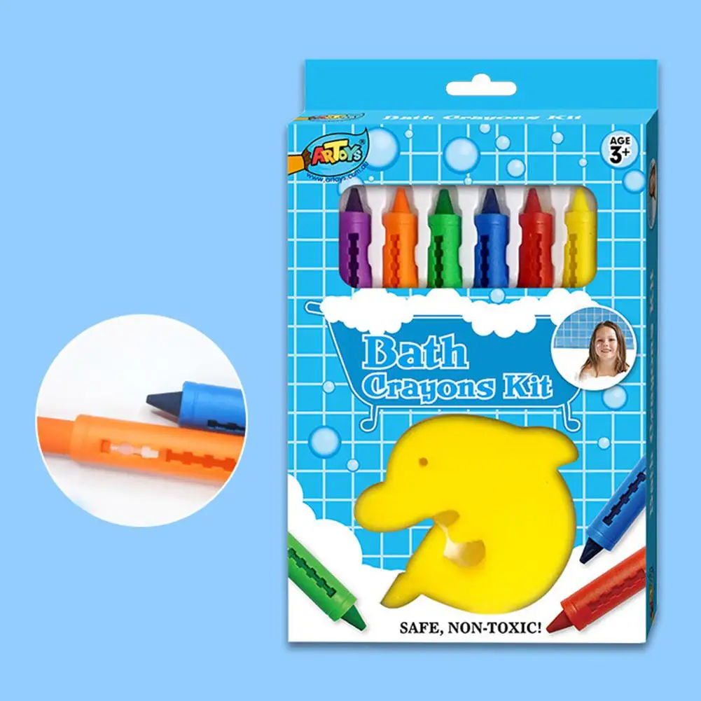 Детские игрушки для ванной для детей Водные Игрушки Для Ванная комната для раннего развития детей рисование, игрушки для рукоделия родитель-детская игра инструменты