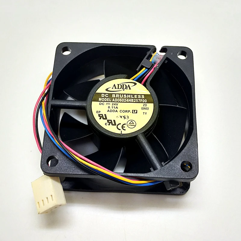 Новый Для ADDA 6025 24V двойной шар ШИМ бесшумный вентилятор AD06024HB257F00 6 см Частотный