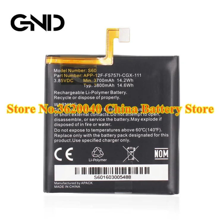 GND 3.85V 3800mAh 14.6Wh S60 replacement Battery For CAT APP-12F-F5757I-CGX-111 rechargeable polymer li-ion battery+Free Tools | Мобильные