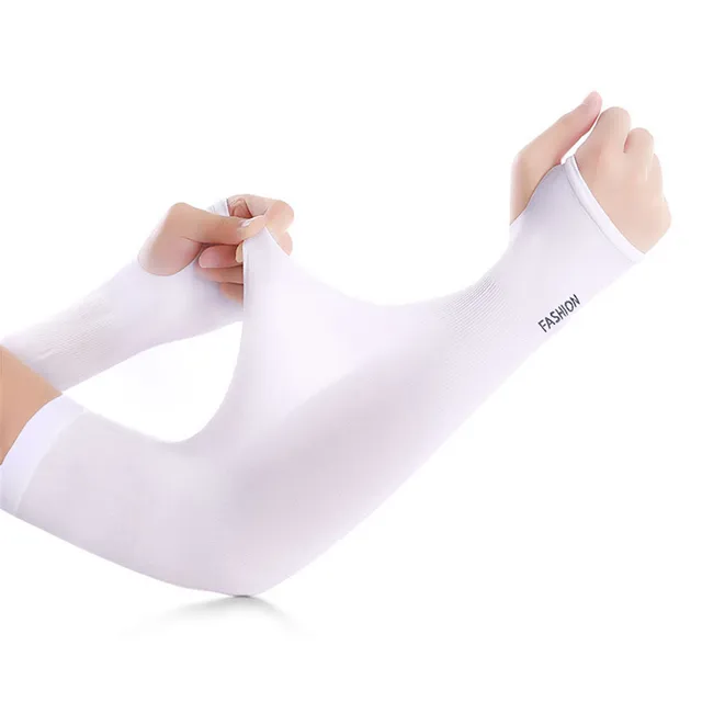 1 Pair Unisex UV Sun Protection Sleeves Women Summer Cycling Running Outdoor Men Nylon Cooling Arm Sleeves Covers Multicolors