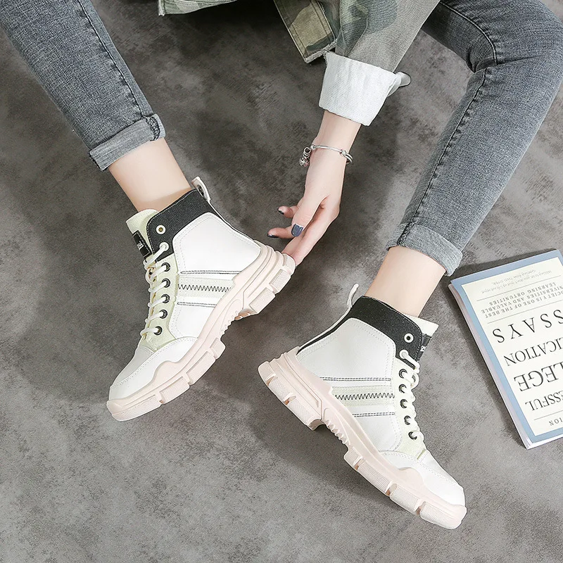 

Martin Boots Women's British-Style 2019 New Style Versatile Autumn Was Small Feet Short Boots Autumn And Winter plus Velvet High