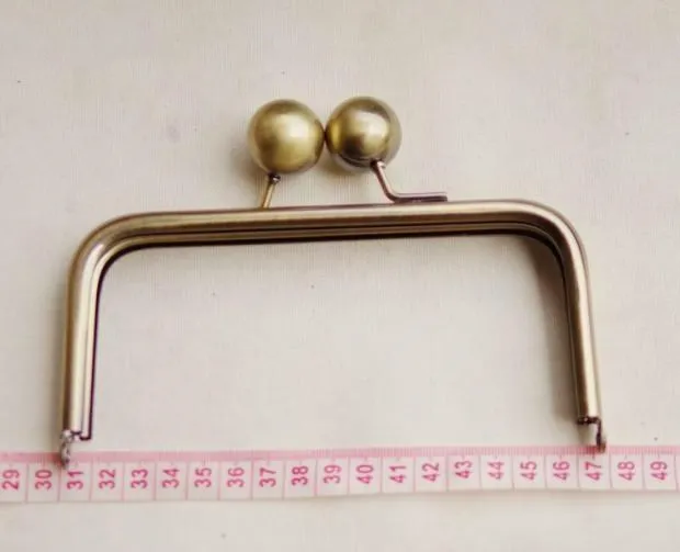 17X8 cm antique brass metal purse frame wallet frame diy handbag accessories obag handle drop ship purse frames wholesale