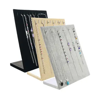 

Sale Necklace Pendant Display Stand Women Jewelry Storage Rack Storage Case Showing Stand Flannelette Bracelet Display Rack 1PC