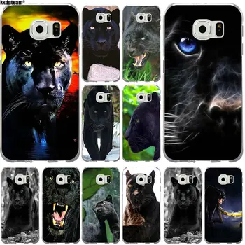 

For Samsung Galaxy S2 S3 S4 S5 Mini S6 S7 S8 S9 Edge Plus Black Panther Soft Silicone TPU Phone Cases Cover Coque Fundas Shell