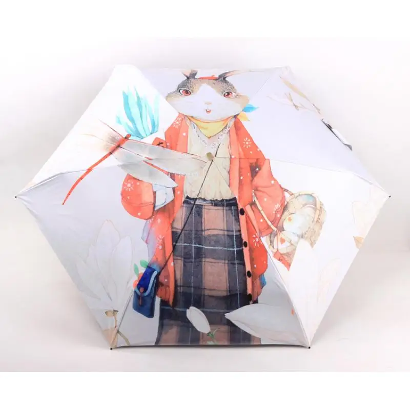 5 Folding Umbrella Mini Pocket Umbrella Women Uv Small Umbrellas Rain Women Waterproof Men Sun Parasol Girls Travel Parapluie