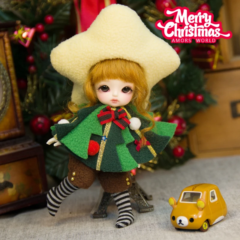 1/8 BJD SD кукольная одежда рождественские костюмы для 1/8 кукольная одежда