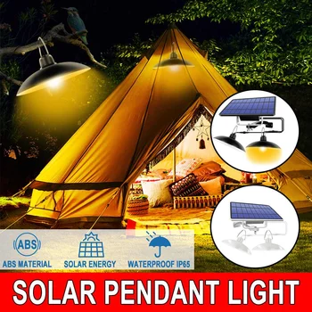 

Double Head Solar Pendant Light 260lm 3.2V IP65 Waterproof Outdoor Indoor For Camping Home Garden Yard Warm / White Light